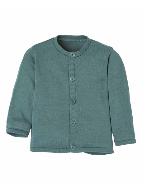 Disana Vest van merino wol - eucalyptus