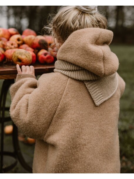 Unaduna X Engel Kinderjas van wol-fleece - semla