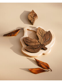 Spelenderwijs leren Houten blad puzzel