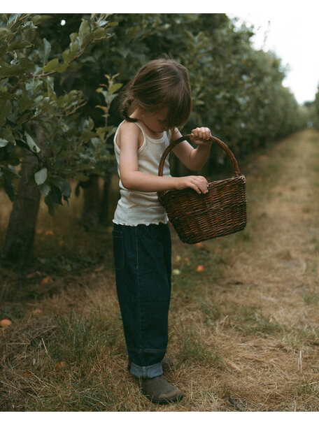 Unaduna  Zomer kinderhemd pointelle wol/zijde munkki