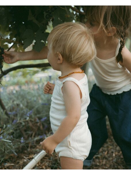 Unaduna Zomer rompertje pointelle wol/zijde - munkki