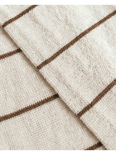 Hvid Wollen sjaal Igor - cream/mocha