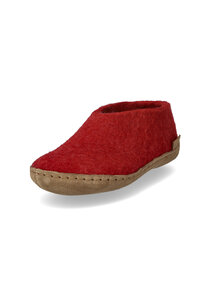 Glerups Kindersloffen van wol - rood