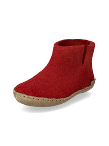 Glerups Kindersloffen van wol hoog model - rood