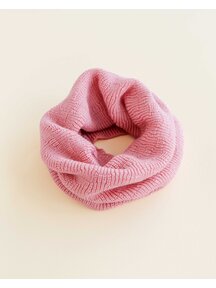 Hvid Wollen loopsjaal Gigi - cotton candy