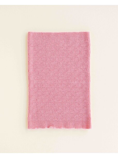 Hvid Wollen loopsjaal Gigi - cotton candy