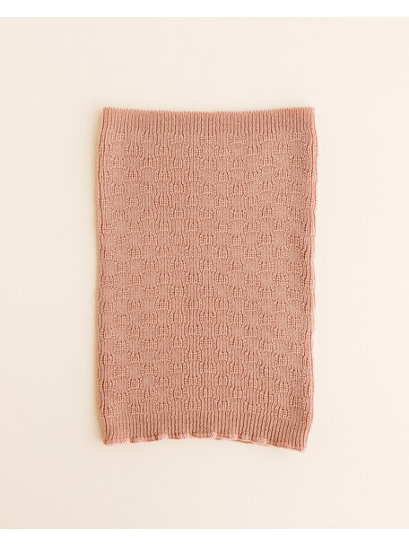 Hvid Wollen loopsjaal Gigi - rose