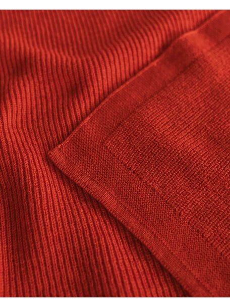 Hvid Deken van merino wol Felix - red