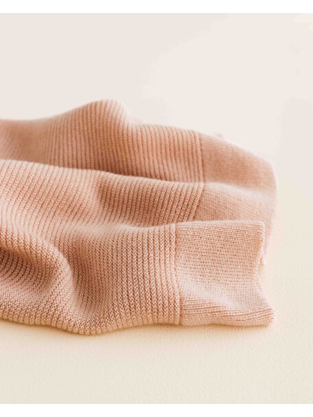 Hvid Deken van merino wol Gust - apricot