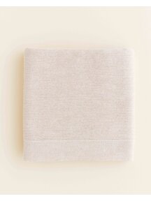 Hvid Deken van merino wol Gust - cream