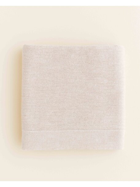 Hvid Deken van merino wol Gust - cream