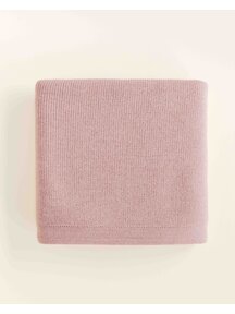 Hvid Deken van merino wol Felix - powder