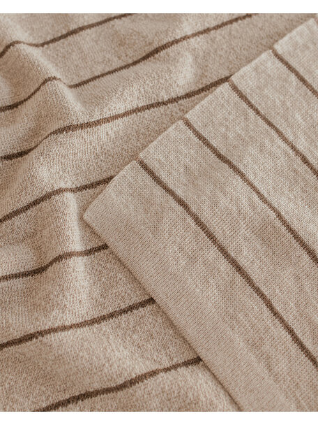 Hvid Wollen dekentje Harry - sand/mocha