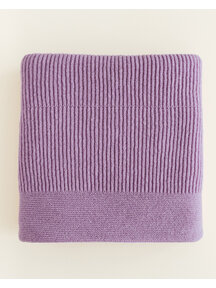 Hvid Ledikant deken Gaston - lavender