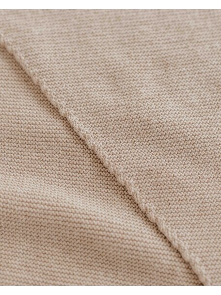 Hvid Zachte sjaal van wol Josephina - sand