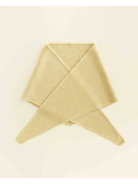 Hvid Zachte sjaal van wol Josephina - light yellow