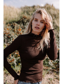 Unaduna Kate longsleeve met turtle neck - kladdkaka