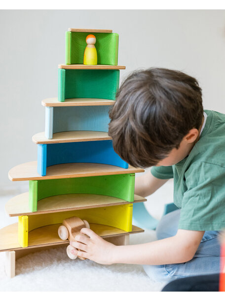 Grimm's Regenboog groot 12-delig - Weidegroen