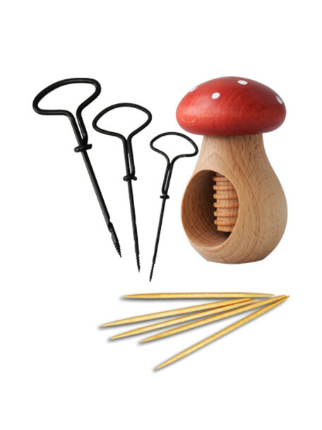 Kids at work Kastanje knutselset - rood met witte stippen