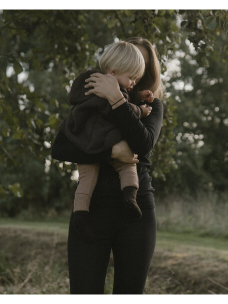 Unaduna X Engel Jasje van wol-fleece - cocoa