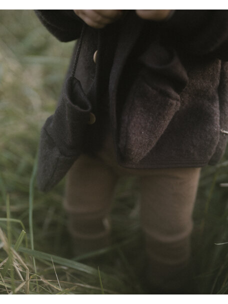 Unaduna X Engel Wantjes van wol-fleece - cocoa