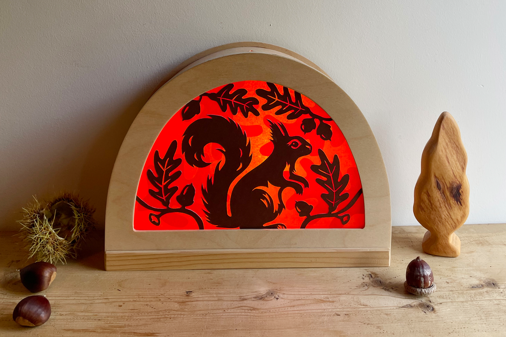 DIY silhouet voor De Noest lampje - eekhoorn