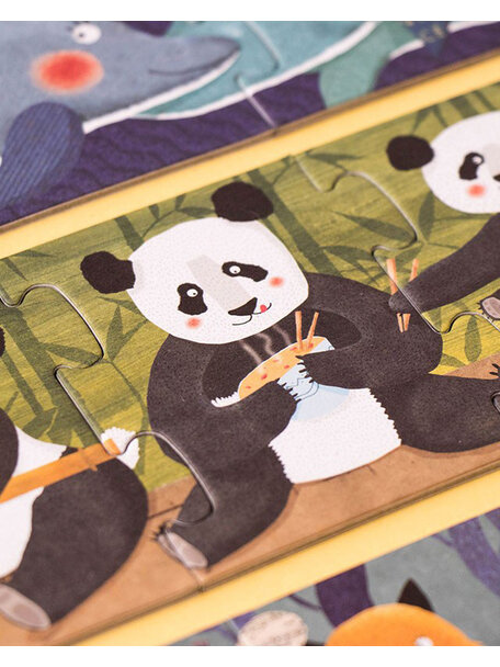 Londjï Puzzel: 10 pinguïns