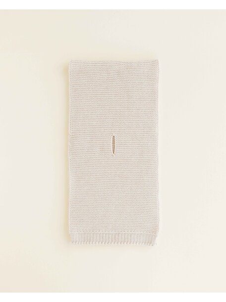 Hvid Wollen sjaal Ivo - cream