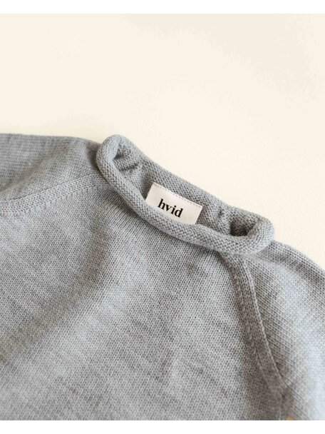 Hvid Wollen trui Georgette - grey