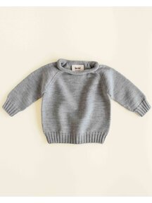 Hvid Wollen trui Georgette - grey