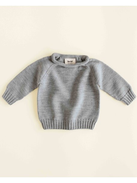 Hvid Wollen trui Georgette - grey