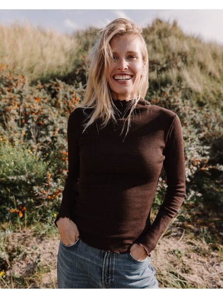 Unaduna Kate longsleeve met turtle neck - kladdkaka