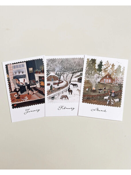 Robin Pieterse Kaartenset - seasonal