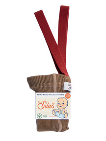 Silly Silas Maillot met bretels zonder voetjes - acorn brown/maple leaf