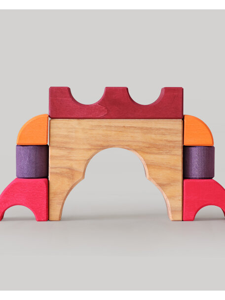 Grimm's Bouwset rood - auto