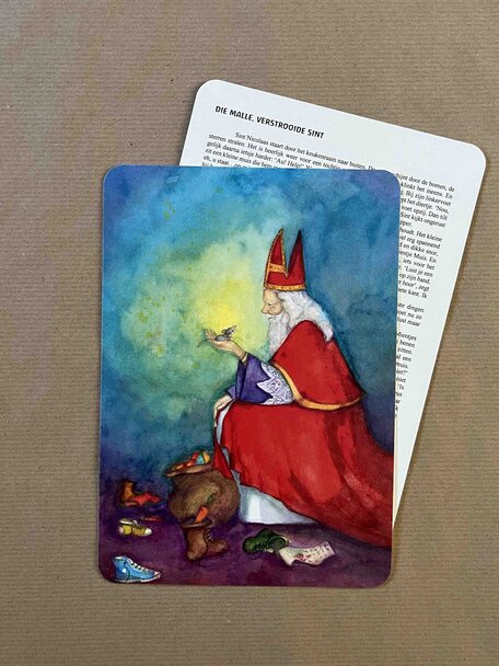 Waldorf Vertelkaart - De malle verstrooide Sint