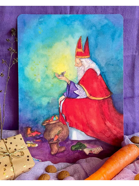 Waldorf Vertelkaart - De malle verstrooide Sint