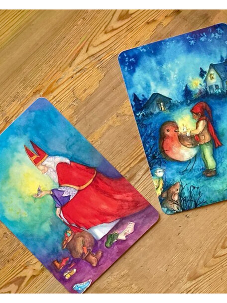 Waldorf Vertelkaart - de lichtjes van kabouter Toban