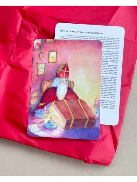 Waldorf 12 Sinterklaas vertelkaarten  in luxe doos