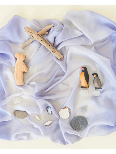 Sarah's Silks Speeldoek van zijde - stone