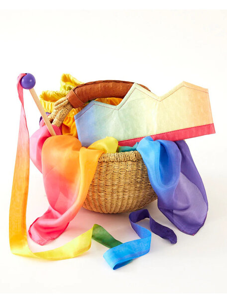 Sarah's Silks Zijden kroon - rainbow