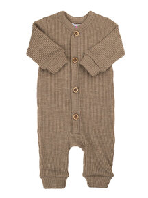 Joha Heavy rib jumpsuit - beige melange