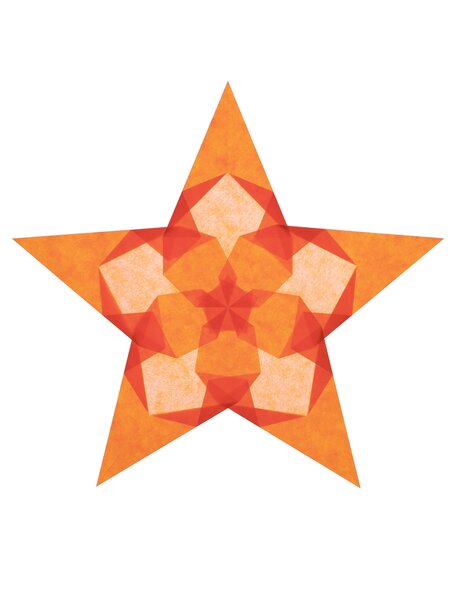 Handmade Sterren vouwen makkelijk- oranje