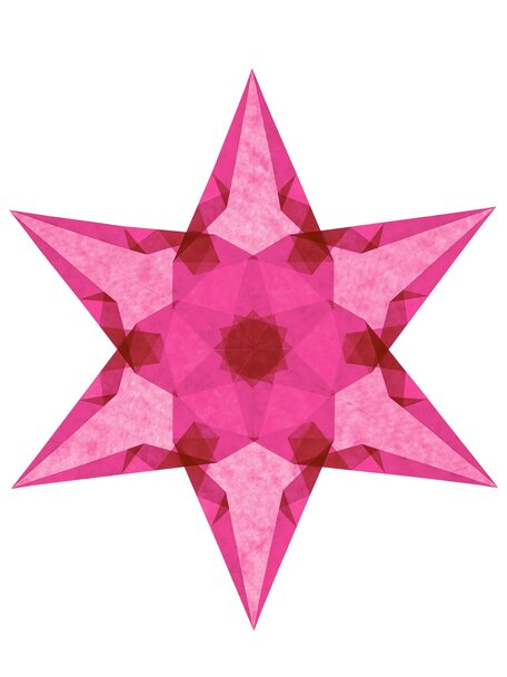 Handmade Sterren vouwen makkelijk - magenta