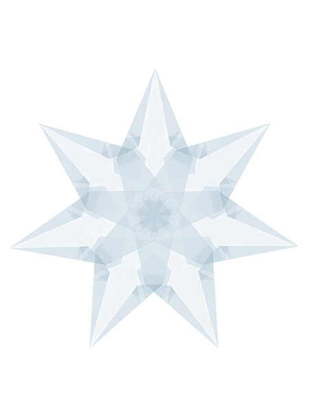 Handmade Sterren vouwen gemiddeld - wit