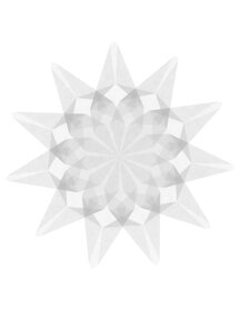 Handmade Sterren vouwen moeilijk - wit