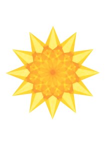 Handmade Sterren vouwen moeilijk - goudgeel