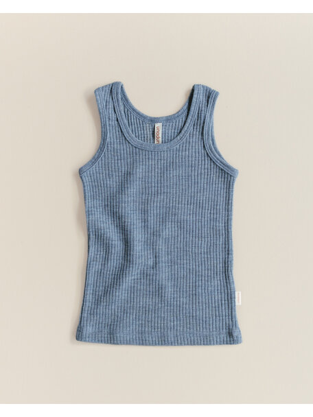 Unaduna Kinderhemd  van wol rib - nila