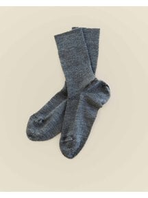 Hirsch Natur Dunne wollen sokken voor volwassenen - grijs