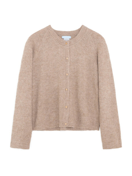 Serendipity Dames vest Suri van alpaca - beige